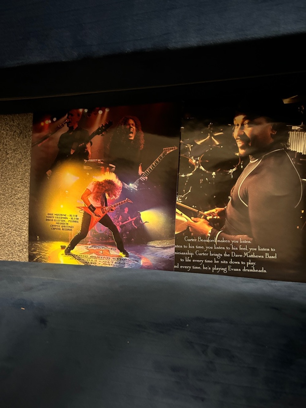 Live Rock Poster with Guitarist and Drummer - Yellow & Black